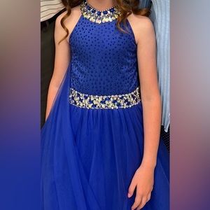 Royal blue formal dress